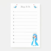 Kleine Prinzessin-Dinge zu tun Post-it Klebezettel (Vorderseite)