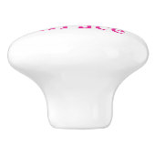 Kleine Prinzessin - ein königliches Keramikknauf (Seitenansicht)