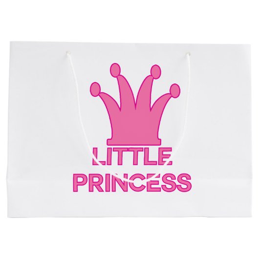 kleine Prinzessin - ein Royal Baby! Große Geschenktüte (Rückseite)