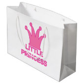 kleine Prinzessin - ein Royal Baby! Große Geschenktüte (Rückseite Schrägansicht)