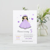 Kleine Prinzessin Einladung (Stehend Vorderseite)