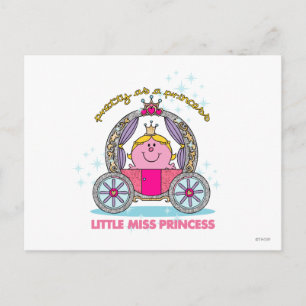 Kleine Prinzessin   Funkelnde Kutsche Postkarte