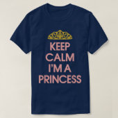 Kleine Prinzessin, Funny Behielt Ruhe, ich bin Pri T-Shirt (Design vorne)