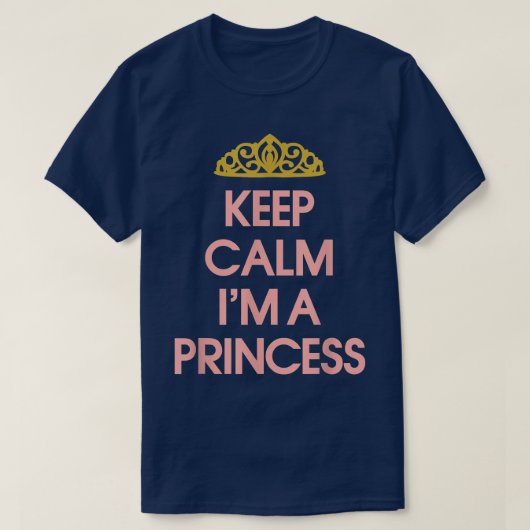 Kleine Prinzessin, Funny Behielt Ruhe, ich bin Pri T-Shirt (Design vorne)