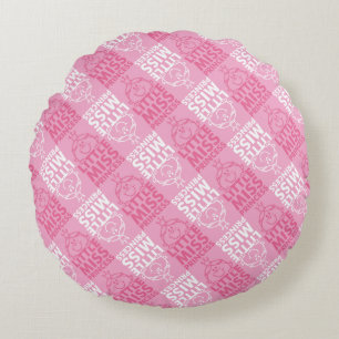 Kleine Prinzessin   Hübsch in Rosa Muster Rundes Kissen