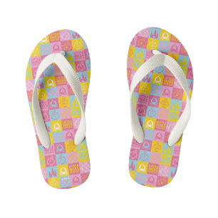 Kleine Prinzessin   Hübsches Pastell-Muster Kinderbadesandalen