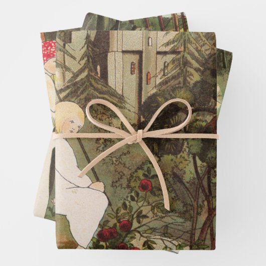 Kleine Prinzessin im Wald Geschenkpapier Set (Beispiel)