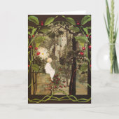 Kleine Prinzessin im Wald Grußkarte (Vorderseite)