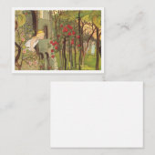 Kleine Prinzessin im Wald Mitteilungskarte (Vorne/Hinten)