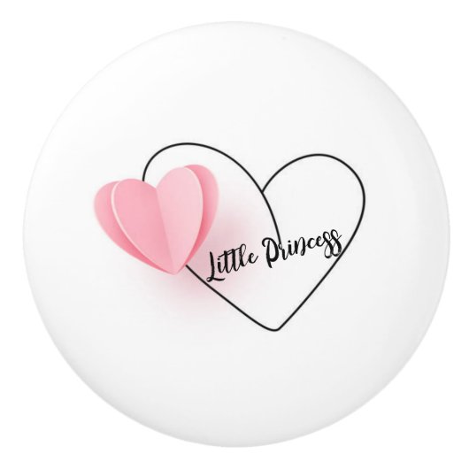 "Kleine Prinzessin" Keramikknauf (Vorderseite)