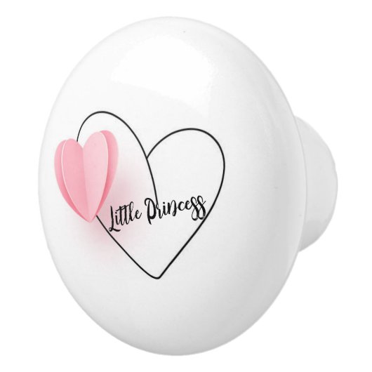 "Kleine Prinzessin" Keramikknauf (Rechts)