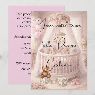 Kleine Prinzessin Kinderbett Digital Download Einladung