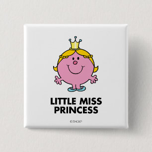 Kleine Prinzessin Kronenhintergrund Button