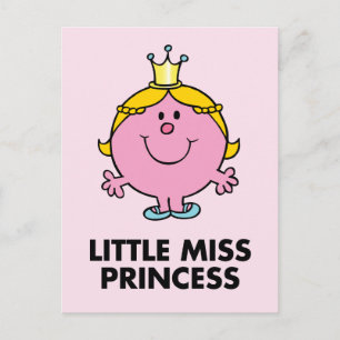 Kleine Prinzessin Kronenhintergrund Postkarte
