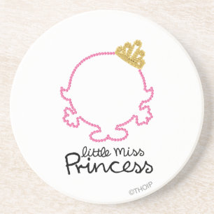 Kleine Prinzessin Leeres Gesicht Getränkeuntersetzer