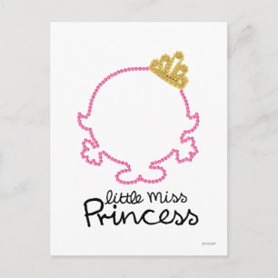 Kleine Prinzessin Leeres Gesicht Postkarte
