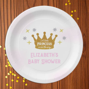 Kleine Prinzessin Mädchen Baby-Party Pappteller