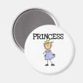 Kleine Prinzessin Magnet (Vorderseite/Rückseite)