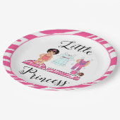 "Kleine Prinzessin"-Party-Teller Pappteller (Schrägansicht)