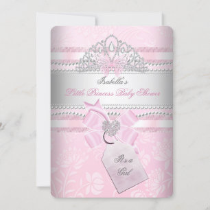 Kleine Prinzessin Pretty Baby Shower Mädchen Schme Einladung