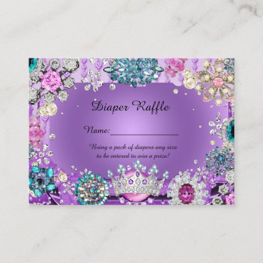 Kleine Prinzessin, Prinzessin, Windelwulst, Raffel Begleitkarte (Vorderseite)