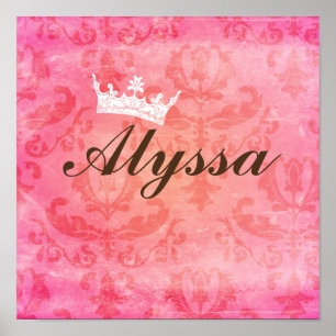 Kleine Prinzessin Quadratische Wandkunst Poster