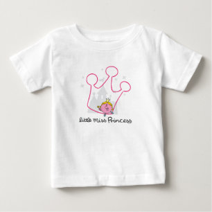 Kleine Prinzessin Riesige rosa Krone Baby T-shirt