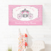 Kleine Prinzessin, rosa Babyparty Banner (Insitu)
