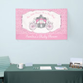 Kleine Prinzessin, rosa Babyparty Banner (Messeveranstaltung)
