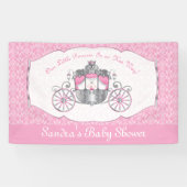 Kleine Prinzessin, rosa Babyparty Banner (Horizontal)