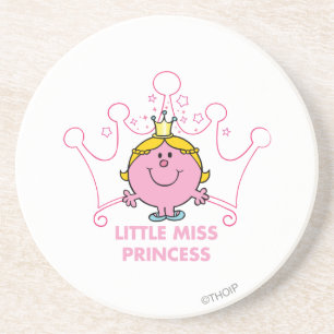 Kleine Prinzessin Rosa fünfzackige Krone Getränkeuntersetzer