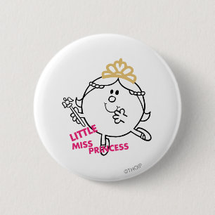 Kleine Prinzessin Rosa Schriftzug Button