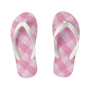 Kleine Prinzessin   Schön in Rosa Muster Kinderbadesandalen