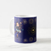 Kleine Prinzessin – Süße Eislauf-Feier Kaffeetasse (Vorderseite Links)