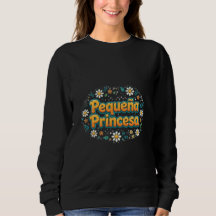 Kleine Prinzessin Sweatshirt - Retro Groovy Spanis