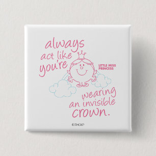 Kleine Prinzessin Unsichtbare Krone Button