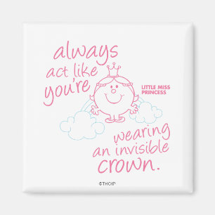 Kleine Prinzessin Unsichtbare Krone Magnet