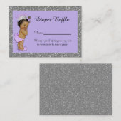 Kleine Prinzessin-Windeln-Raffelkarten, Ätnisch 3 Begleitkarte (Vorne/Hinten)