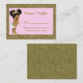 Kleine Prinzessin-Windeln-Raffelkarten, Ätnisch Begleitkarte (Vorne/Hinten)