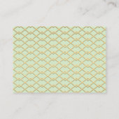 Kleine Prinzessin-Windeln-Raffelkarten, Minze Begleitkarte (Rückseite)