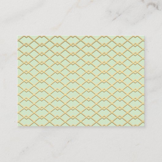 Kleine Prinzessin-Windeln-Raffelkarten, Minze Begleitkarte (Rückseite)