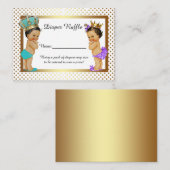 Kleine Prinzessin-Windeln-Raffelkarten, Zwilling Begleitkarte (Vorne/Hinten)