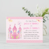 Kleine Prinzessinnen Einladung zur Geburtstagspart (Stehend Vorderseite)