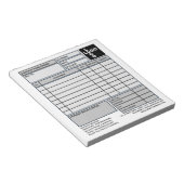 Kleine Pro-Logo-Rechnung/Quote Notizblock (angewinkelt)