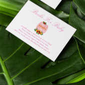 Kleine Pumpkin Baby Duschbücher für Baby Begleitkarte