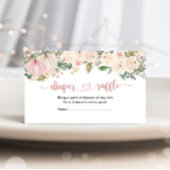 Kleine Pumpkin Baby Duschdusche Windeln Raffle Tic Begleitkarte