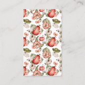 Kleine Pumpkin Baby Duschdusche Windelwaschkarten Visitenkarte (Rückseite)