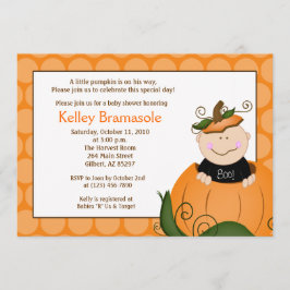 Kleine Pumpkin Baby Dusche 12x18 Einladung