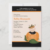 Kleine Pumpkin Baby Dusche 12x18 Einladung (Vorderseite)