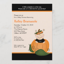 Kleine Pumpkin Baby Dusche 12x18 Einladung